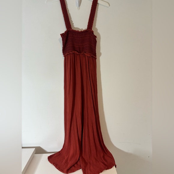 Blue Rain Size Small Jumpsuit Rust Color Summer Sleeveless Summer Casual - Picture 5 of 9